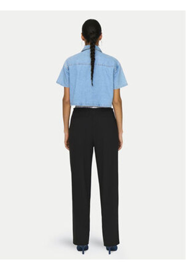 only - ONLY Spodnie materiałowe Tille 15338509 Czarny Straight Fit. Kolor: czarny. Materiał: wiskoza