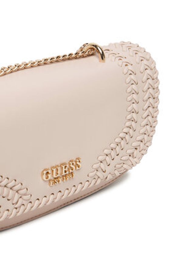 Guess Torebka Tatum HWNG96 67210 Beżowy. Kolor: beżowy. Materiał: skórzane