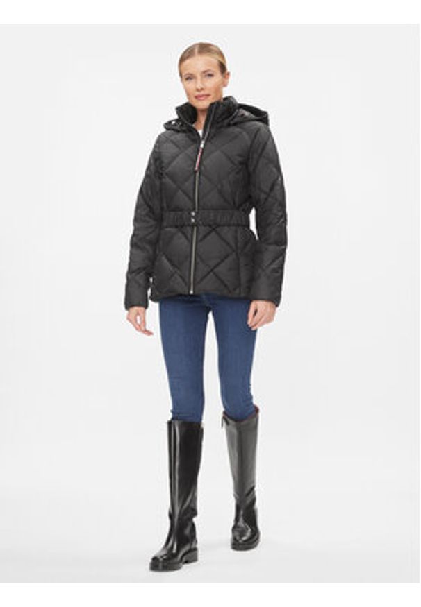 TOMMY HILFIGER - Tommy Hilfiger Kurtka zimowa WW0WW40327 Czarny Regular Fit. Kolor: czarny. Materiał: syntetyk. Sezon: zima