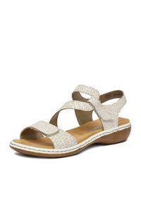 Rieker Sandały CEO-659C7-81 Beżowy. Kolor: beżowy. Materiał: skóra #5