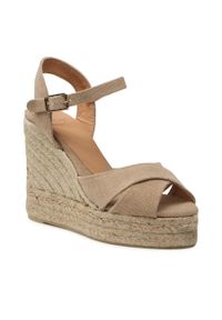 Espadryle Castañer Blaudell/8ed/002 021689-2017 2017. Kolor: beżowy. Materiał: skóra #1