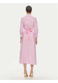 Marella Sukienka letnia Estasi 2413221094 Różowy Regular Fit. Kolor: różowy. Materiał: len. Sezon: lato #4
