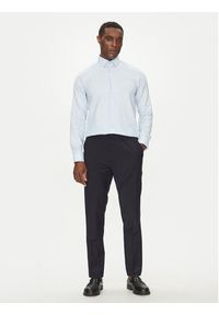 Calvin Klein Koszula K10K114360 Błękitny Slim Fit. Kolor: niebieski. Materiał: bawełna