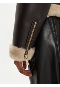 Fracomina Kurtka z imitacji skóry FS24WC4004O42001 Brązowy Regular Fit. Kolor: brązowy. Materiał: skóra #2