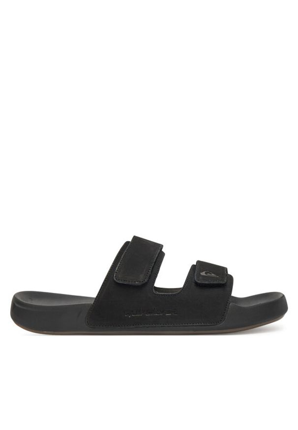 Quiksilver Klapki RAPID-01 MI08 Czarny. Kolor: czarny. Materiał: zamsz, skóra