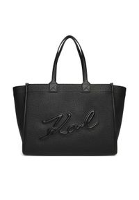 Karl Lagerfeld - KARL LAGERFELD Torebka A4W30257 Czarny. Kolor: czarny. Materiał: skórzane