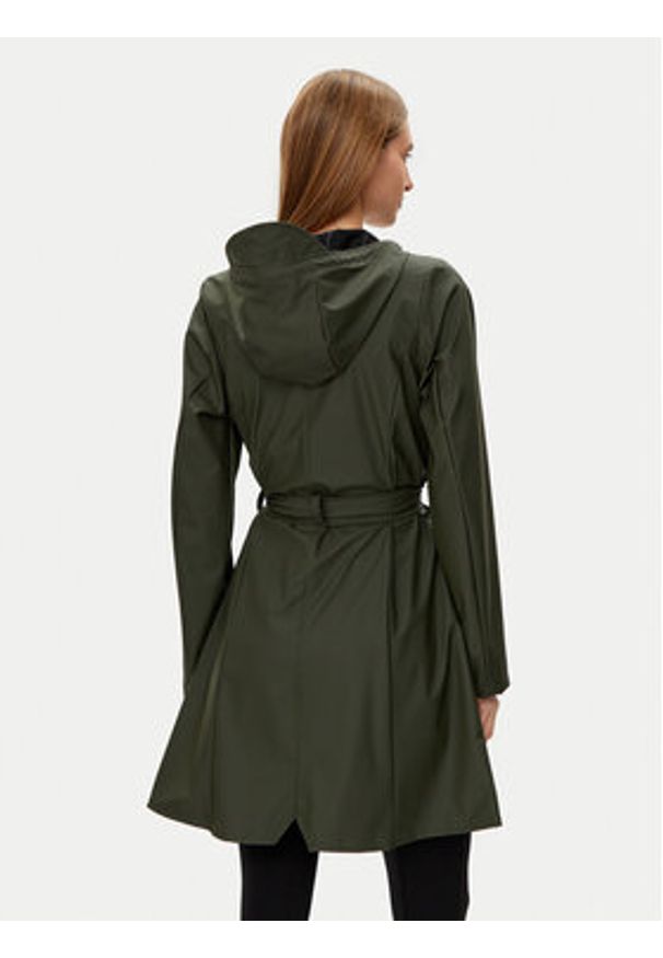 Rains Kurtka przeciwdeszczowa 18130 Zielony Regular Fit. Kolor: zielony. Materiał: syntetyk