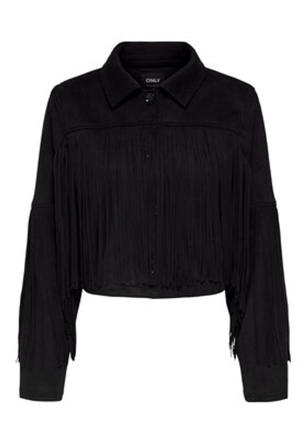 only - ONLY Kurtka z imitacji skóry Diane 15354896 Czarny Regular Fit. Kolor: czarny. Materiał: skóra