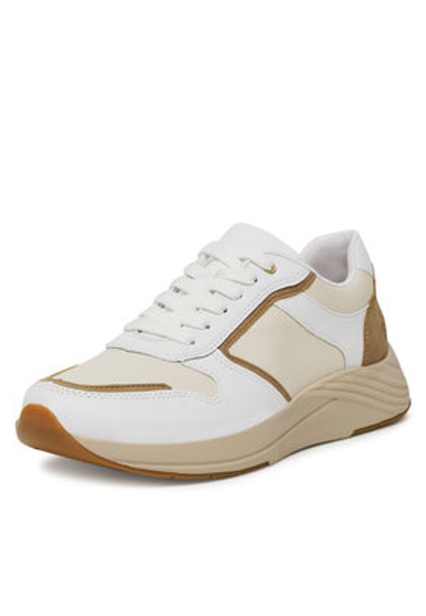 Rieker Sneakersy N8501-60 Beżowy. Kolor: beżowy. Materiał: skóra