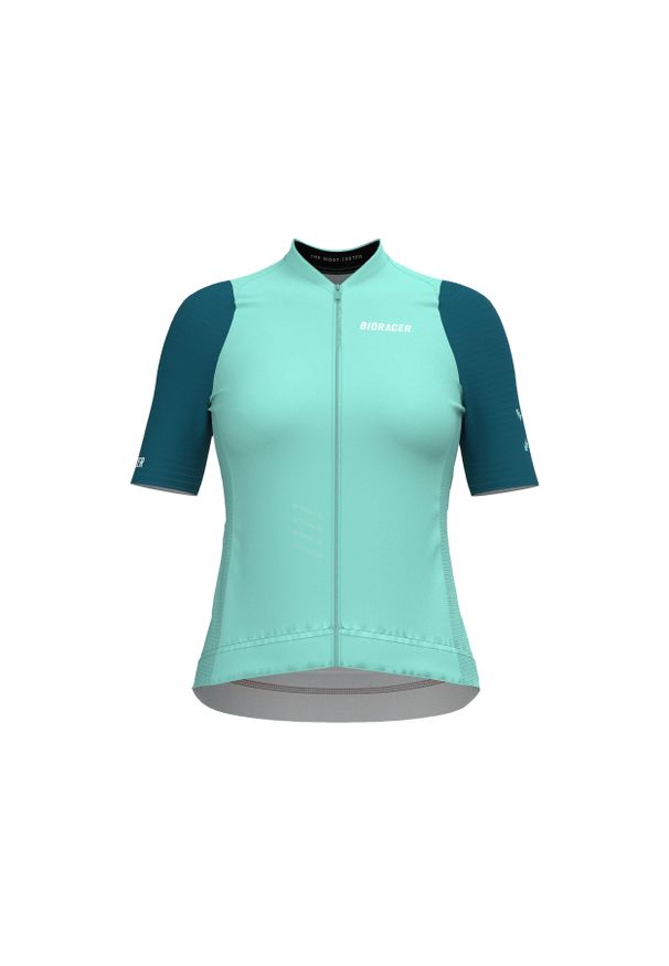 BIORACER - Damski jersey Bioracer Icon. Kolor: zielony. Materiał: jersey. Sport: kolarstwo