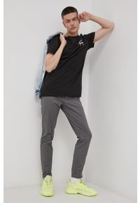 Tommy Jeans Spodnie męskie kolor szary w fasonie chinos. Kolor: szary. Materiał: tkanina, bawełna, materiał. Wzór: gładki #4