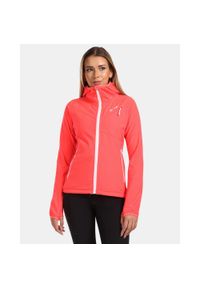 Damska polarowa bluza z kapturem Kilpi FRENSIS-W. Typ kołnierza: kaptur. Kolor: różowy. Materiał: polar. Sport: turystyka piesza #1