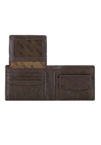 Wittchen - Męski portfel skórzany z wykładanym panelem. Kolor: brązowy. Materiał: skóra #8