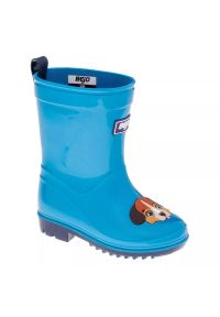 BEJO - Kalosze Bejo Cosy Wellies Kids Jr 92800481266 niebieskie. Okazja: na spacer. Kolor: niebieski. Materiał: materiał. Wzór: kolorowy. Sport: turystyka piesza #1