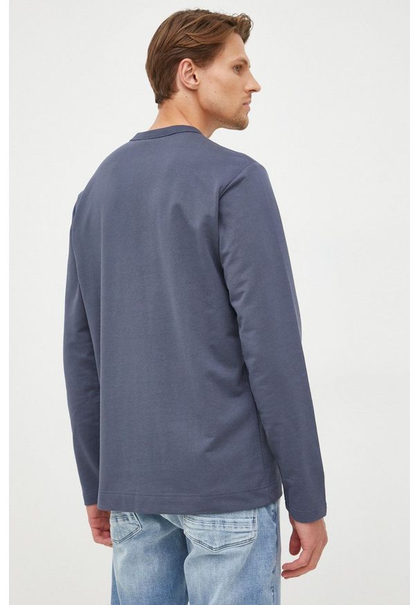 G-Star RAW - G-Star Raw bluza bawełniana męska kolor granatowy gładka. Kolor: niebieski. Materiał: bawełna. Wzór: gładki