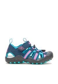 Kamik - Maluch CRAB sandał granatowy/stalowy. Zapięcie: sznurówki. Kolor: niebieski. Materiał: skóra, syntetyk, materiał, guma. Sport: turystyka piesza #1