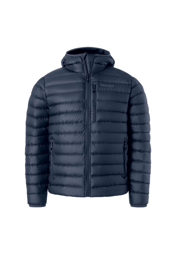 Kurtka uniwersalna męska Marmot Highlander. Typ kołnierza: kaptur. Kolor: niebieski. Materiał: syntetyk. Sport: turystyka piesza