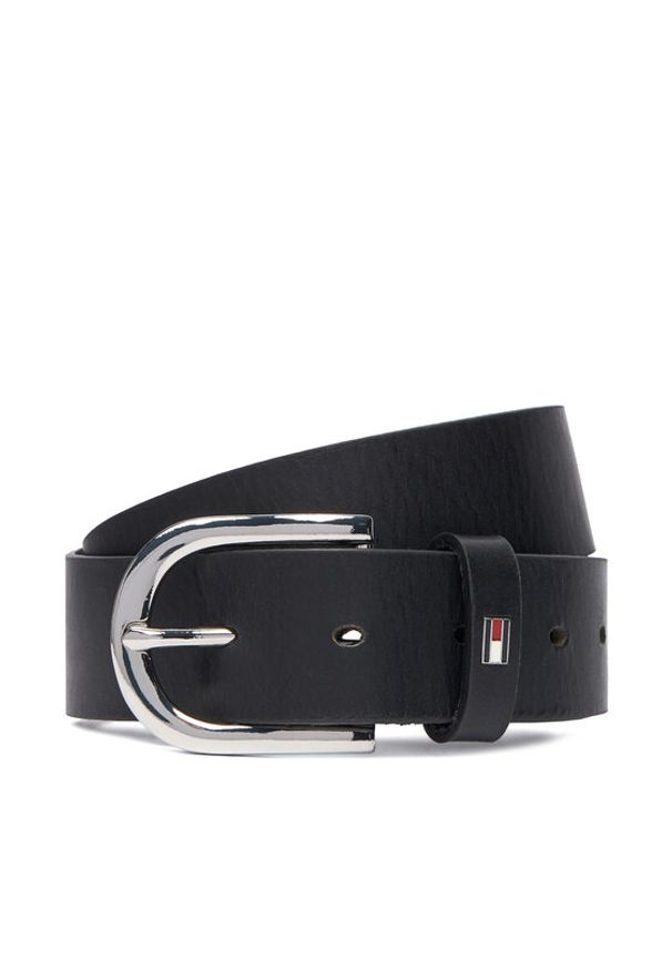 TOMMY HILFIGER - Tommy Hilfiger Pasek Damski New Danny Belt WW0WW11590 Czarny. Kolor: czarny. Materiał: skóra