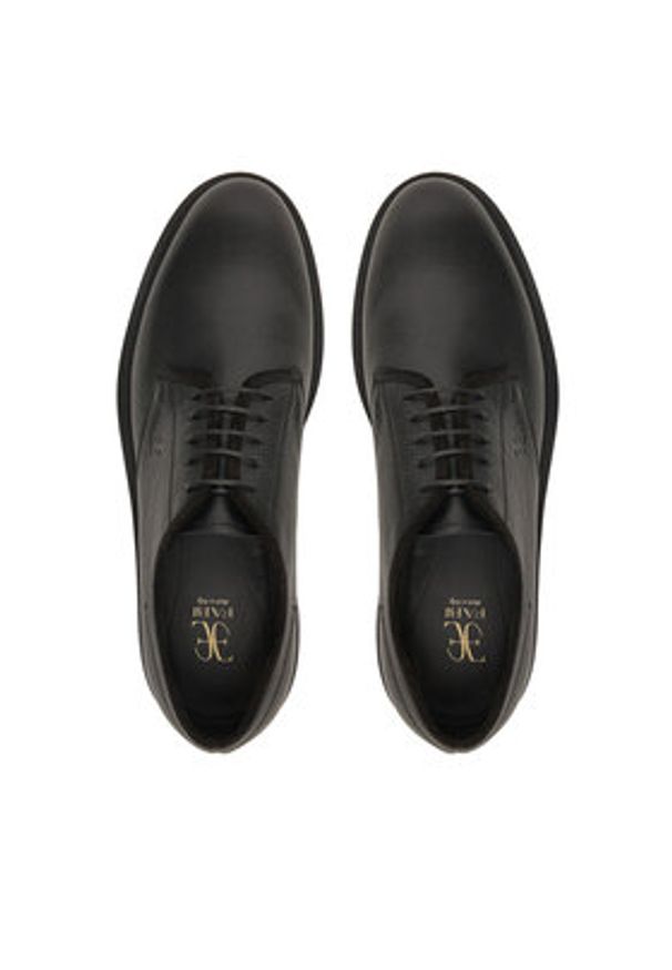 Fabi Półbuty FU1421 Czarny. Kolor: czarny. Materiał: skóra