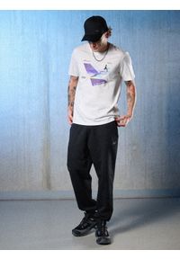 4f - 4F T-shirt regular z nadrukiem męski - biały L. Okazja: na co dzień. Kolor: biały. Materiał: materiał. Wzór: nadruk. Styl: casual, sportowy #2