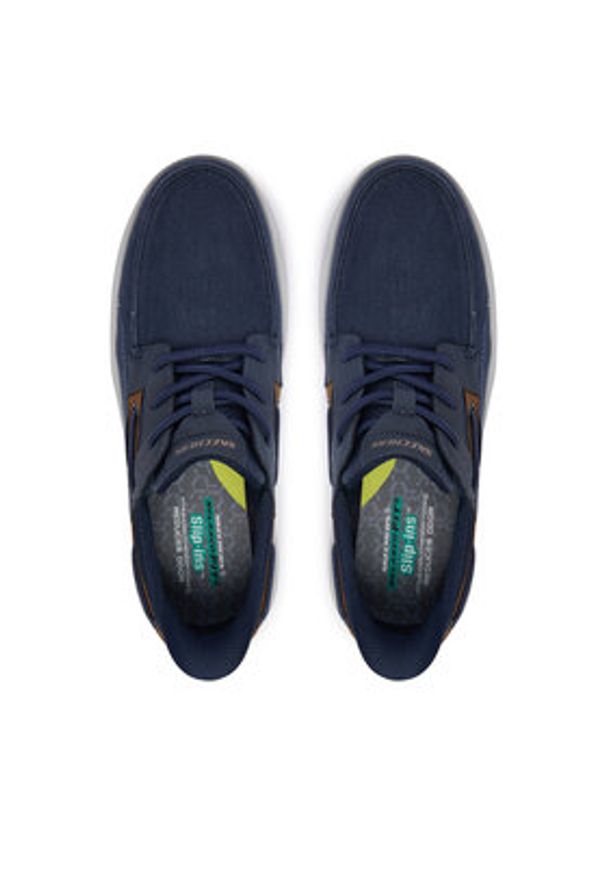 skechers - Skechers Półbuty 205599/NVY Niebieski. Kolor: niebieski. Materiał: materiał