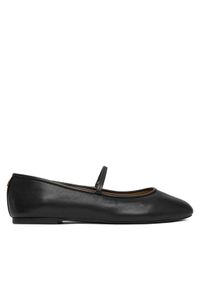 Lauren Ralph Lauren - LAUREN RALPH LAUREN Baleriny Jayna 802977874001 Czarny. Kolor: czarny. Materiał: skóra