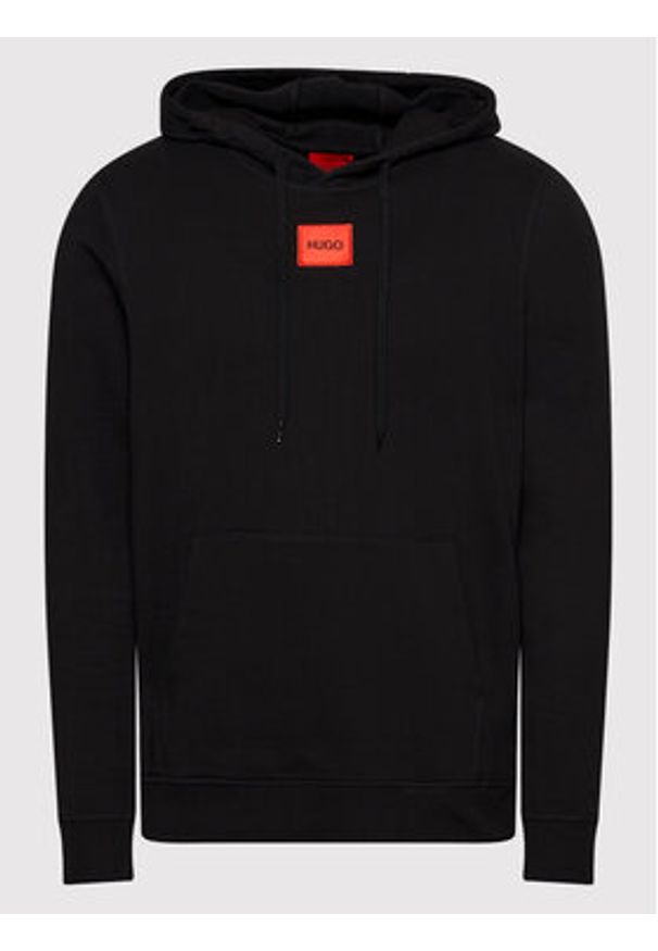 Hugo Bluza Daratschl 50458700 Czarny Regular Fit. Kolor: czarny. Materiał: bawełna