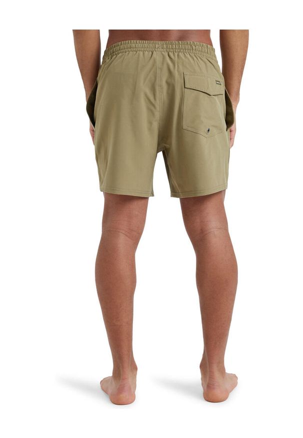 Quiksilver - Szorty kąpielowe dla Mężczyzn SURFSILK SOLID 16" Beżowy. Kolor: beżowy. Materiał: elastan, poliester, materiał. Styl: sportowy