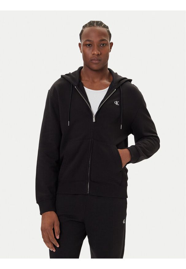 Calvin Klein Jeans Bluza LV04RD240G Czarny Regular Fit. Kolor: czarny. Materiał: bawełna