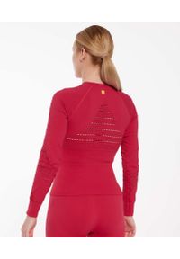 Bluza damska treningowa z długim rękawem Brubeck GYM. Kolor: różowy. Długość rękawa: długi rękaw. Długość: długie. Sport: fitness