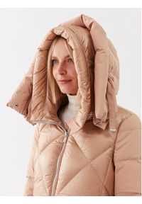 DIEGO M - Diego M Kurtka puchowa 22IP-R402 Beżowy Regular Fit. Kolor: beżowy. Materiał: syntetyk #4