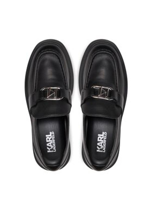 Karl Lagerfeld - KARL LAGERFELD Loafersy KL41210 Czarny. Kolor: czarny. Materiał: skóra