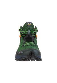 Buty trekkingowe męskie Salewa MS Ultra Flex 2 Mid Gtx. Zapięcie: sznurówki. Kolor: zielony. Materiał: guma, materiał, tkanina, syntetyk. Szerokość cholewki: normalna