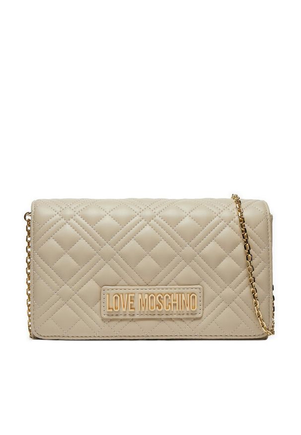 Love Moschino - LOVE MOSCHINO Torebka JC4079PP1LLA0110 Beżowy. Kolor: beżowy. Materiał: skórzane