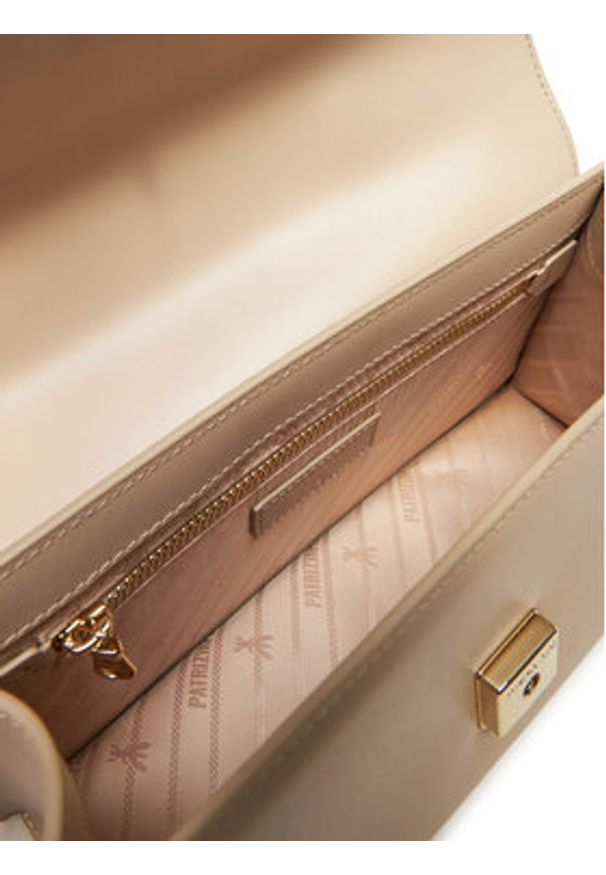 Patrizia Pepe Torebka 8B0225/L061 Beżowy. Kolor: beżowy. Materiał: skórzane