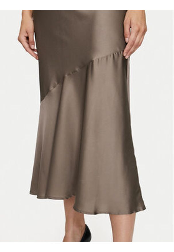 Guess Spódnica midi New Linda W4YD1B WF1T2 Brązowy Regular Fit. Kolor: brązowy. Materiał: syntetyk