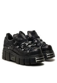 NEW ROCK Sneakersy M-120N-S26 Czarny. Kolor: czarny. Materiał: skóra #5