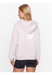 New Balance Bluza Essentials French Terry Hoodie WT33512 Fioletowy Regular Fit. Kolor: fioletowy. Materiał: bawełna #3