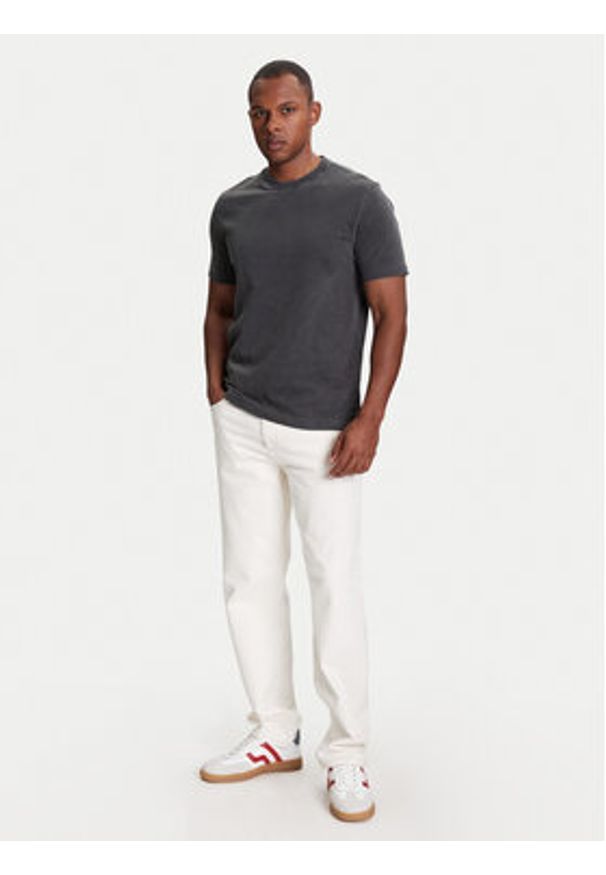United Colors of Benetton - United Colors Of Benetton T-Shirt 36JGU105U Szary Relaxed Fit. Kolor: szary. Materiał: bawełna