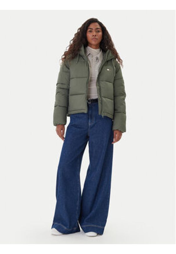 Tommy Jeans Kurtka zimowa DW0DW21625 Zielony Regular Fit. Kolor: zielony. Materiał: syntetyk. Sezon: zima