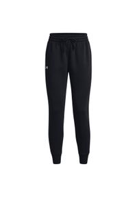 Under Armour - Spodnie Do Biegania Rival Fleece Dla Kobiet. Kolor: czarny. Sport: turystyka piesza