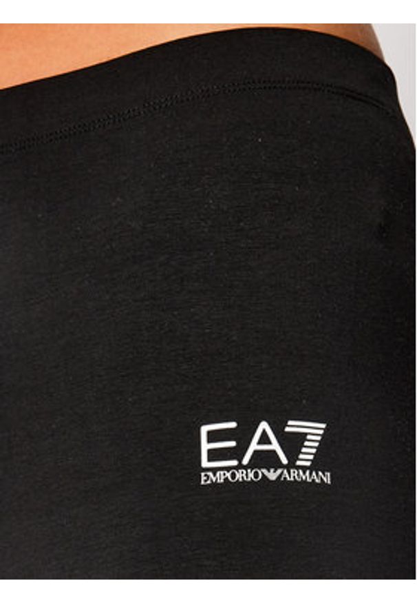 EA7 Emporio Armani Legginsy 8NTP63 TJ01Z 0203 Czarny Slim Fit. Kolor: czarny. Materiał: bawełna