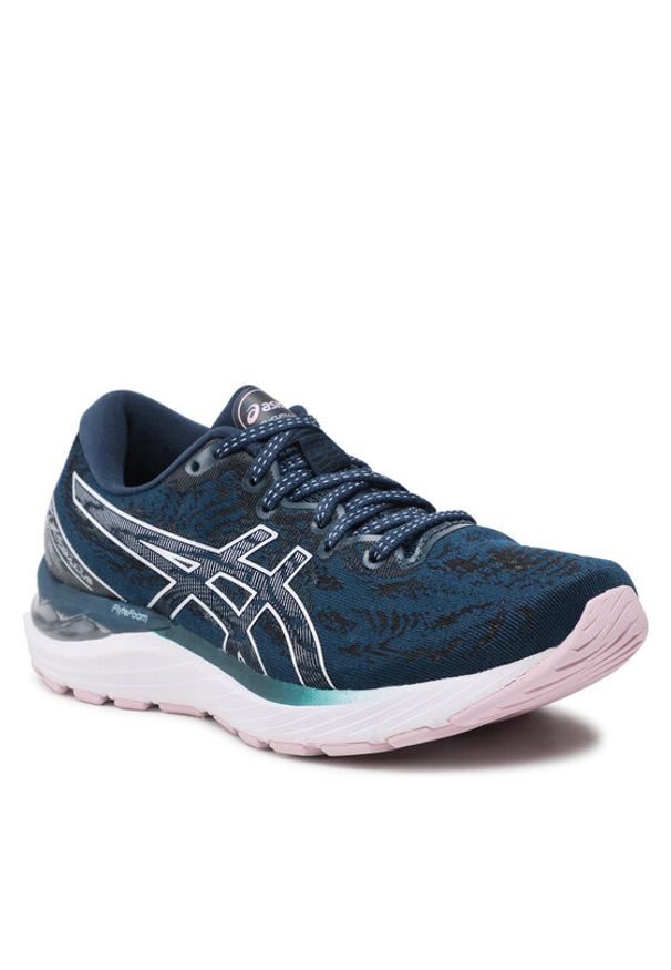 Buty Asics. Kolor: niebieski. Materiał: materiał