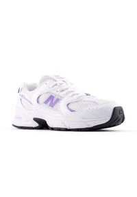 Buty dziecięce New Balance GR530CI – białe. Okazja: na uczelnię, na co dzień. Kolor: biały. Materiał: guma, materiał, syntetyk. Szerokość cholewki: normalna #3