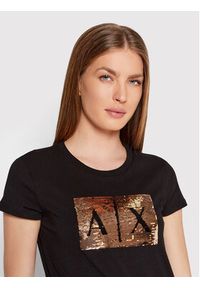 Armani Exchange T-Shirt 8NYTDL YJ73Z 6231 Czarny Slim Fit. Kolor: czarny. Materiał: bawełna