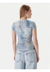 Guess T-Shirt W6RI52 KCCG0 Niebieski Regular Fit. Kolor: niebieski. Materiał: bawełna, syntetyk #3