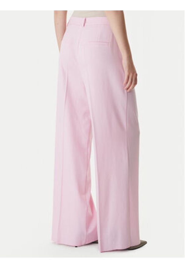 Marella Spodnie palazzo Slogan2 2615131311 Różowy Wide Leg. Kolor: różowy. Materiał: syntetyk