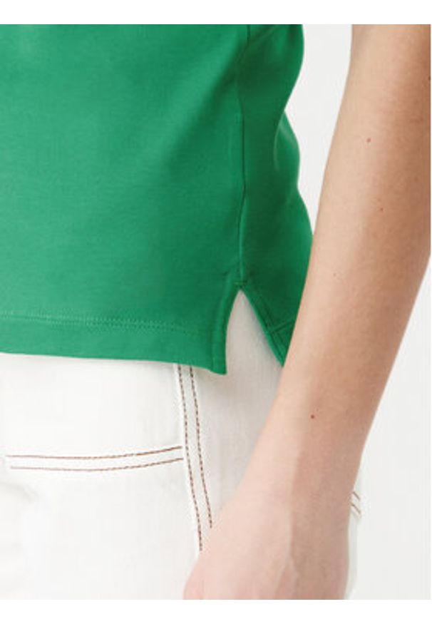 TOMMY HILFIGER - Tommy Hilfiger Polo 1985 WW0WW43225 Zielony Slim Fit. Typ kołnierza: polo. Kolor: zielony. Materiał: bawełna