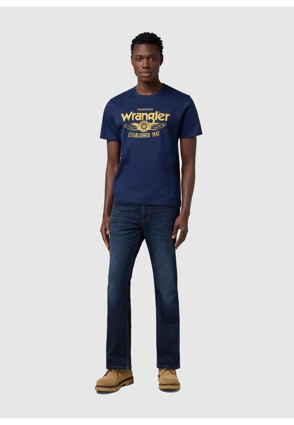 Wrangler - MESKA KOSZULKA WRANGLER AMERICANA TEE NAVY 112371415