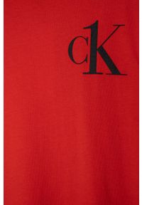 Calvin Klein - T-shirt dziecięcy 128-176 cm. Okazja: na co dzień. Kolor: czerwony. Materiał: bawełna, dzianina. Wzór: nadruk. Styl: casual #3